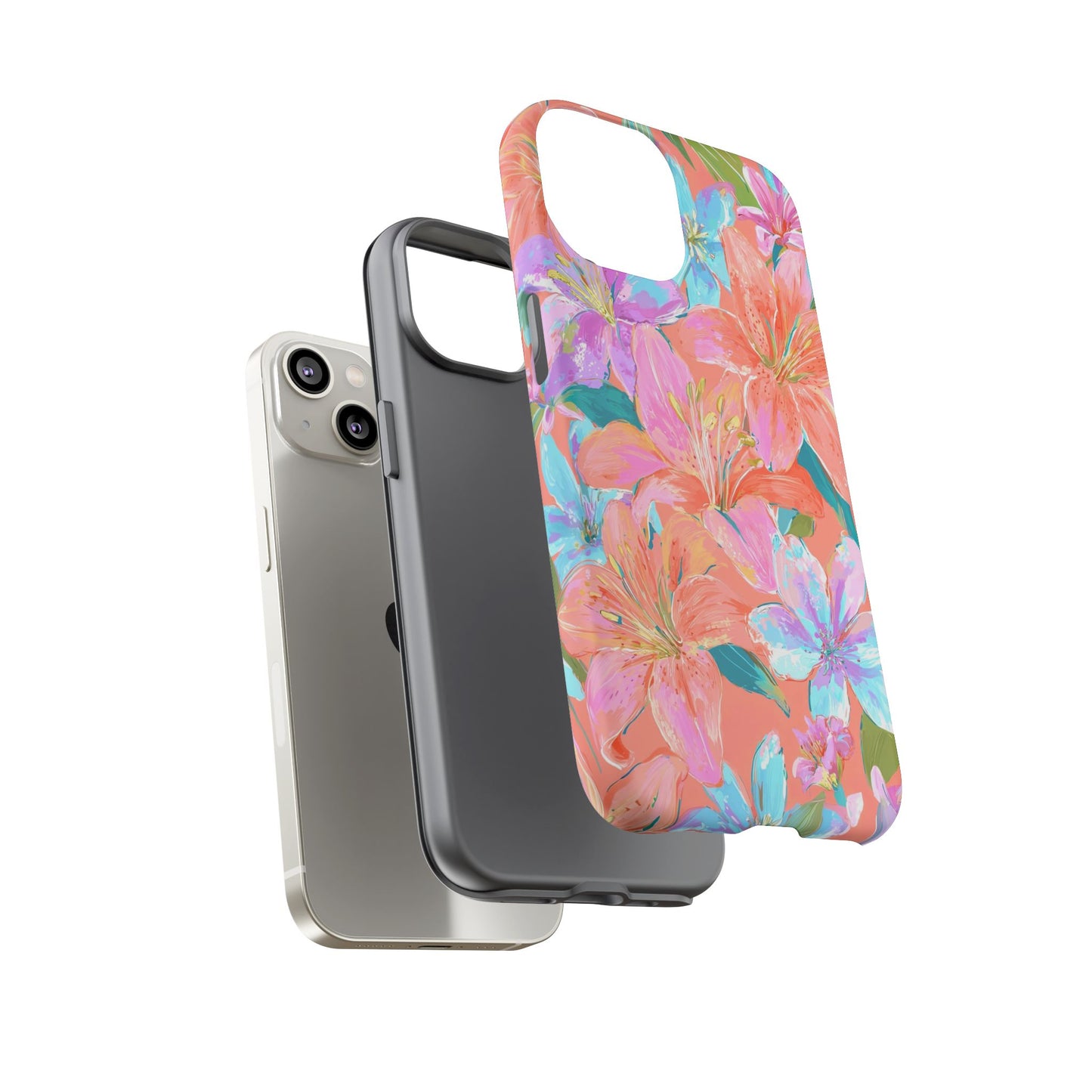 Coral Floral Burst