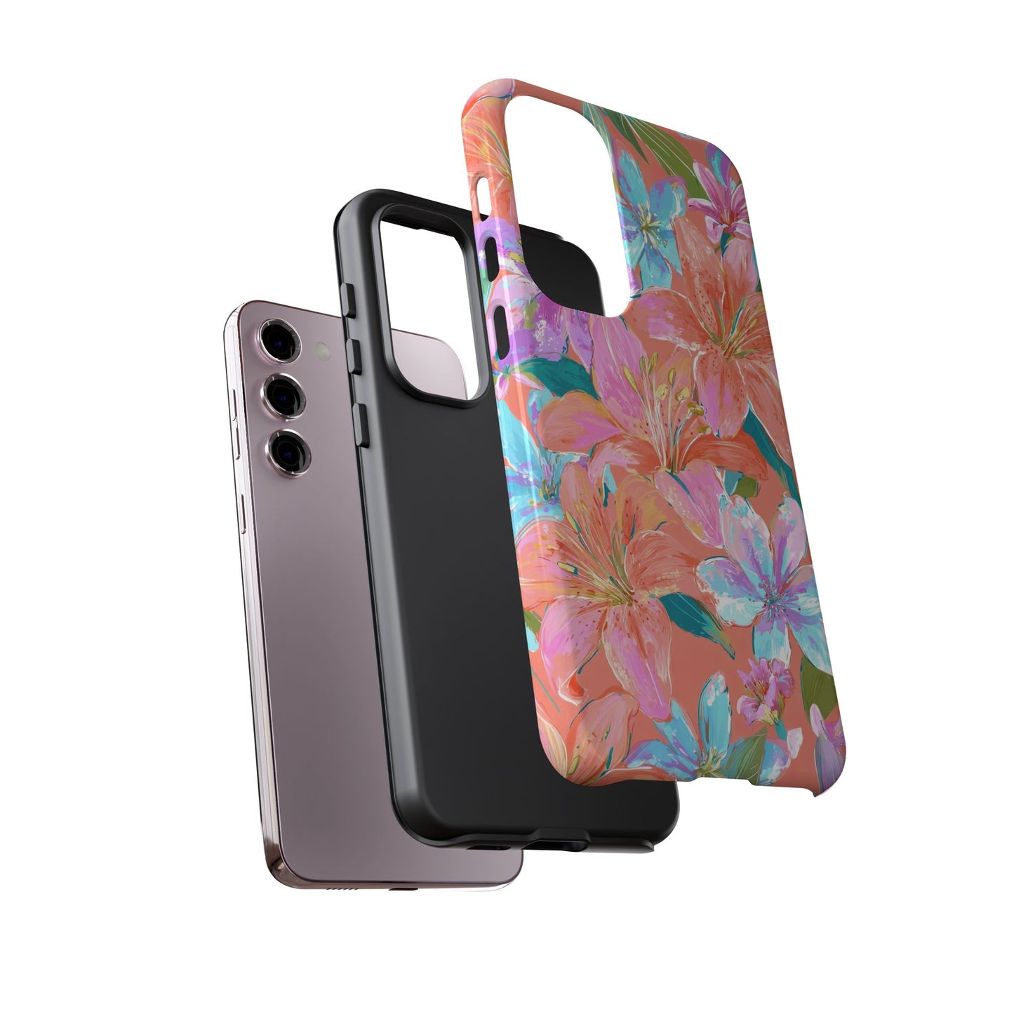 Coral Floral Burst