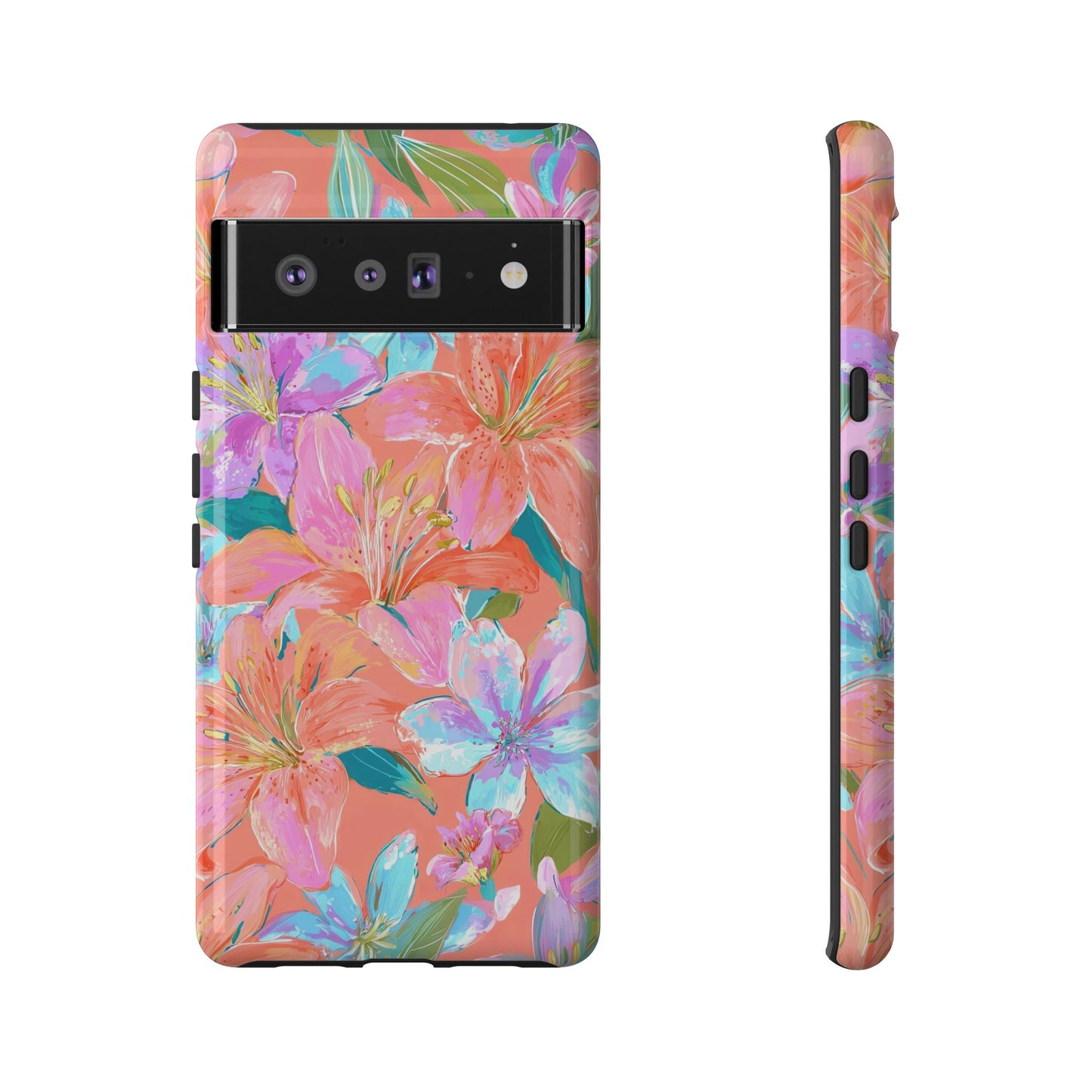 Coral Floral Burst