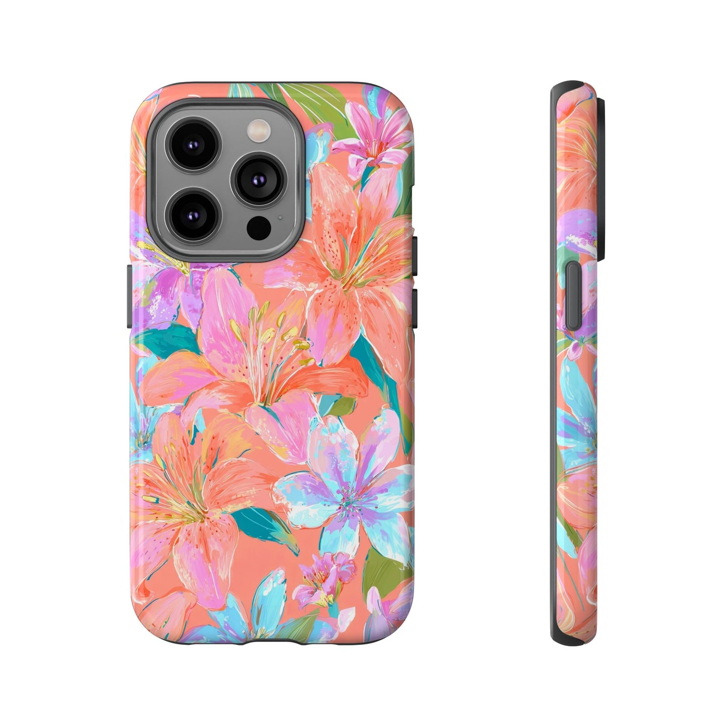 Coral Floral Burst