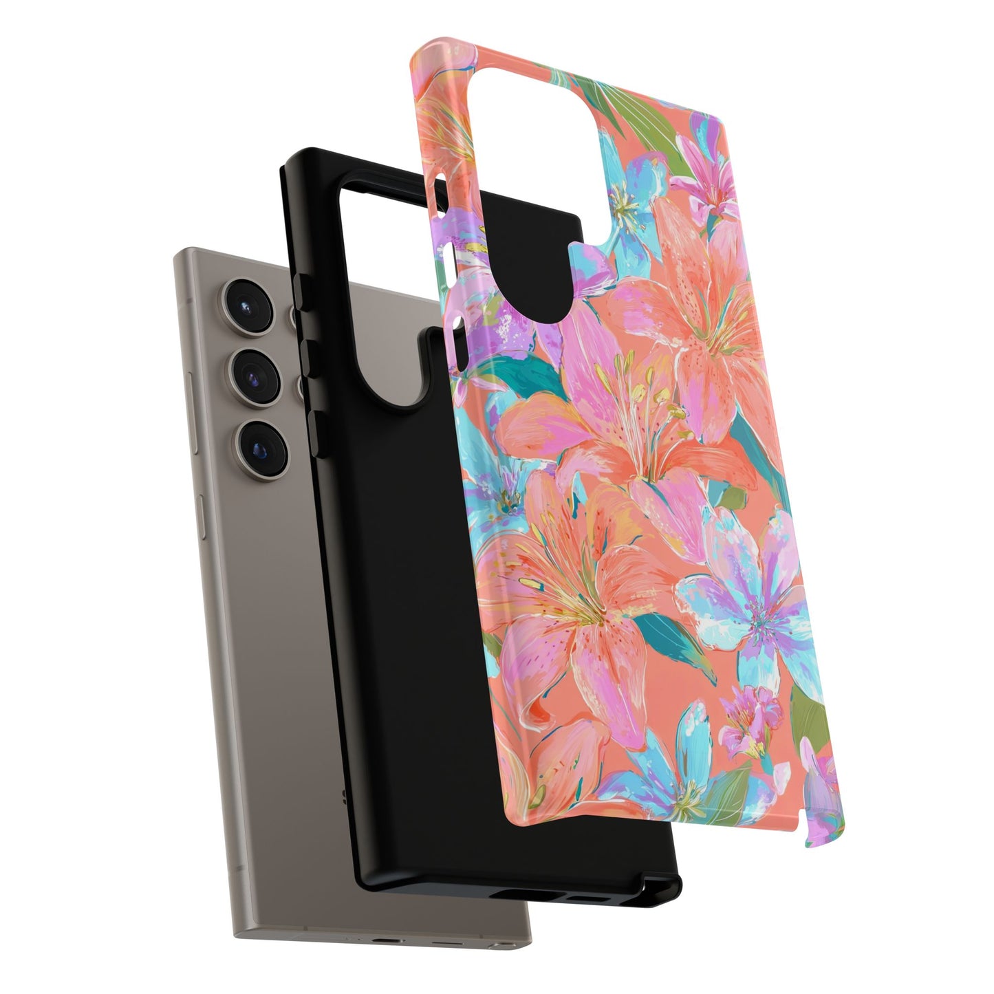 Coral Floral Burst