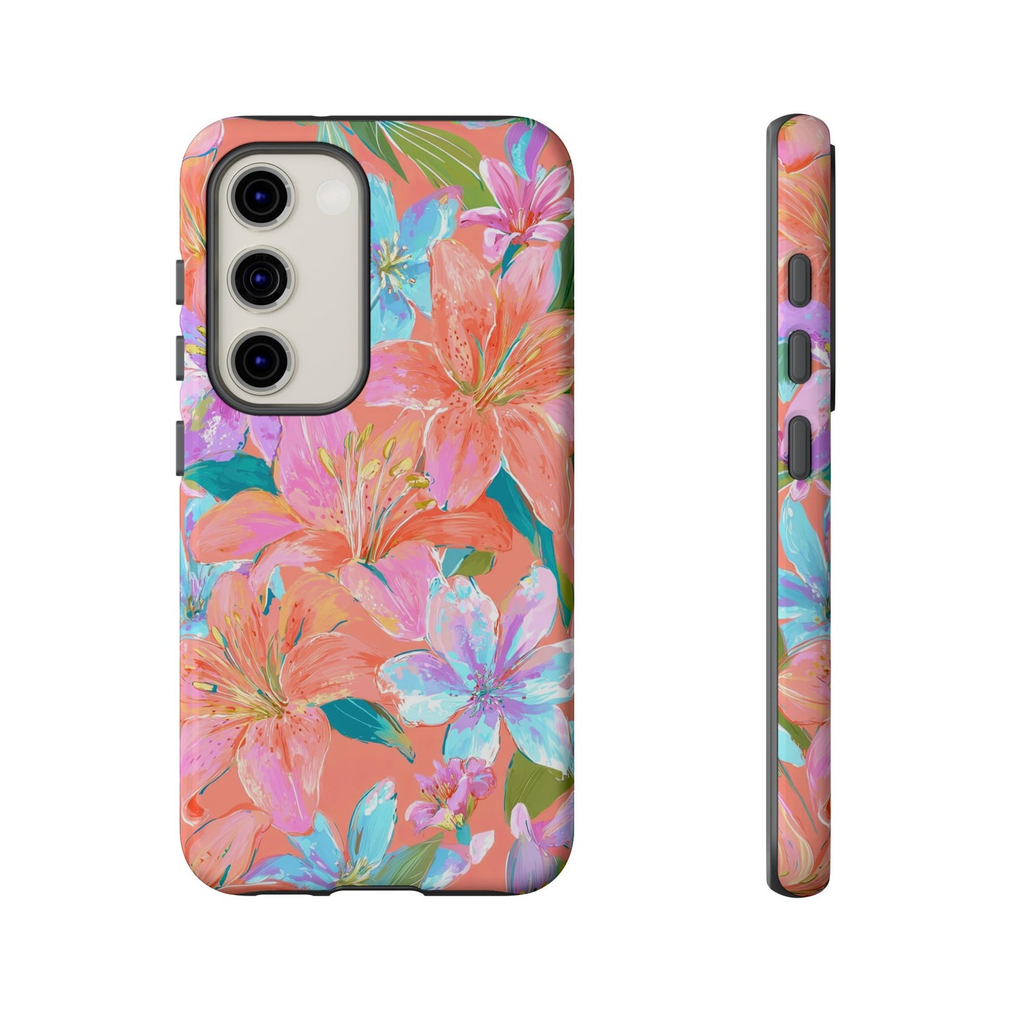 Coral Floral Burst