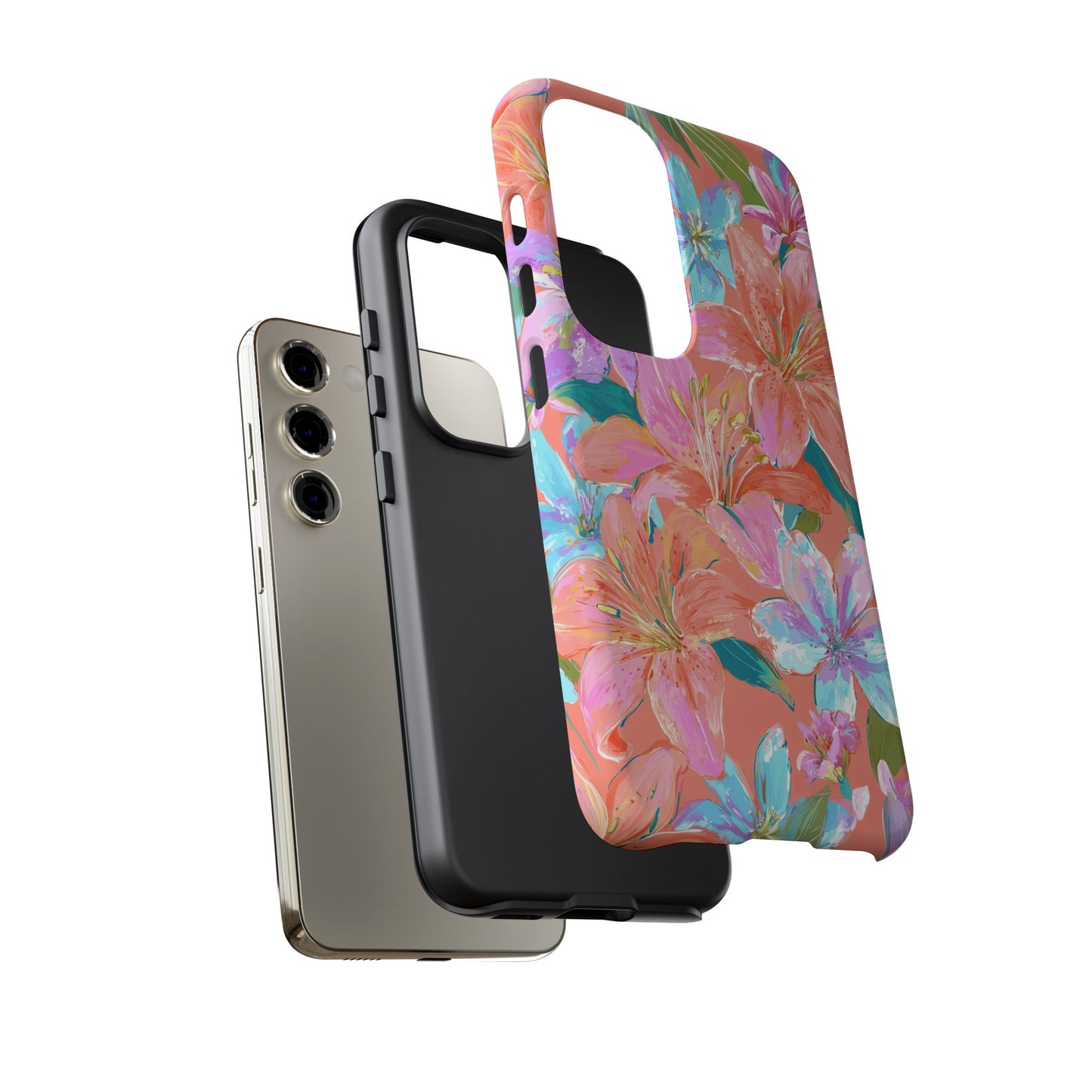 Coral Floral Burst