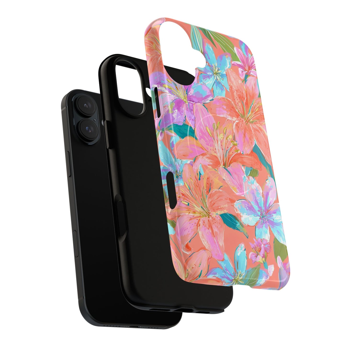 Coral Floral Burst - MagSafe
