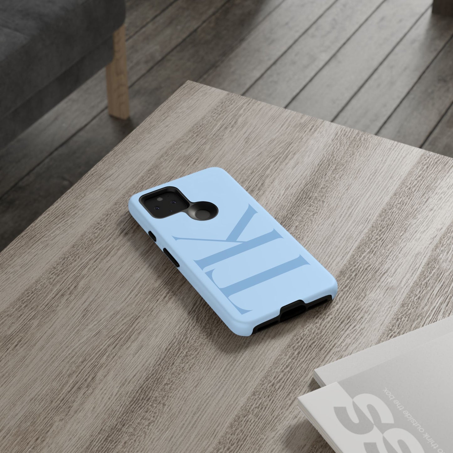 Blue Custom Initials Phone Case