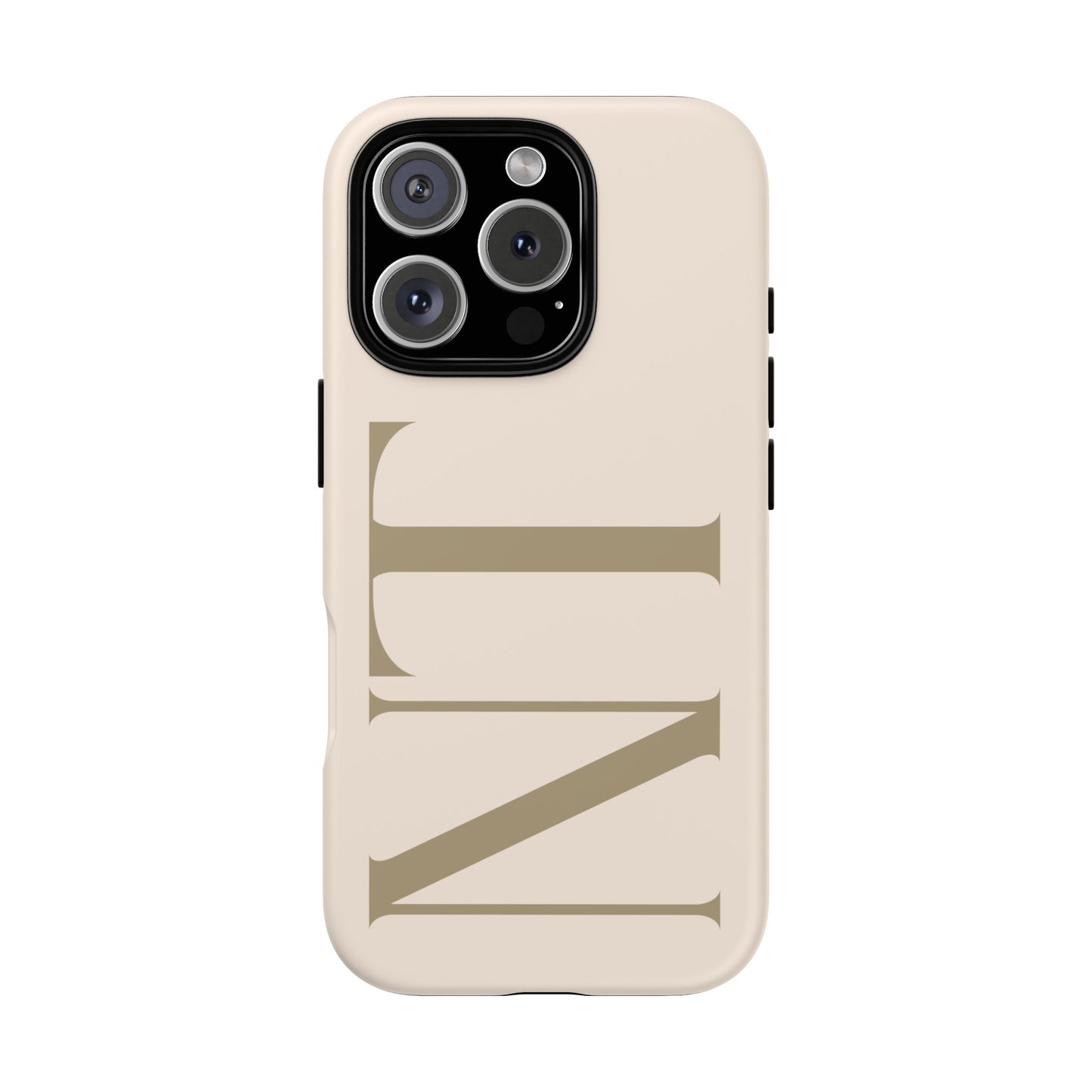 Sand Custom Initials Phone Case