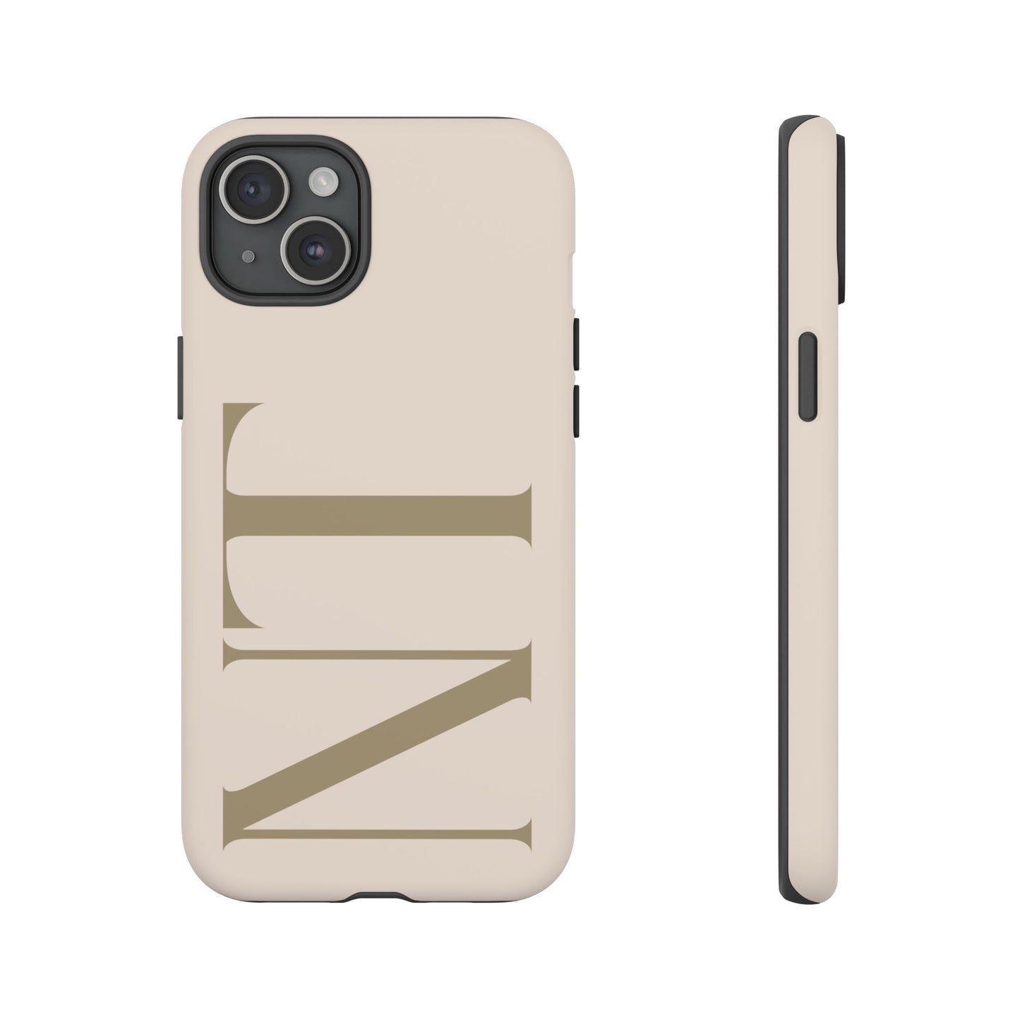 Sand Custom Initials Phone Case