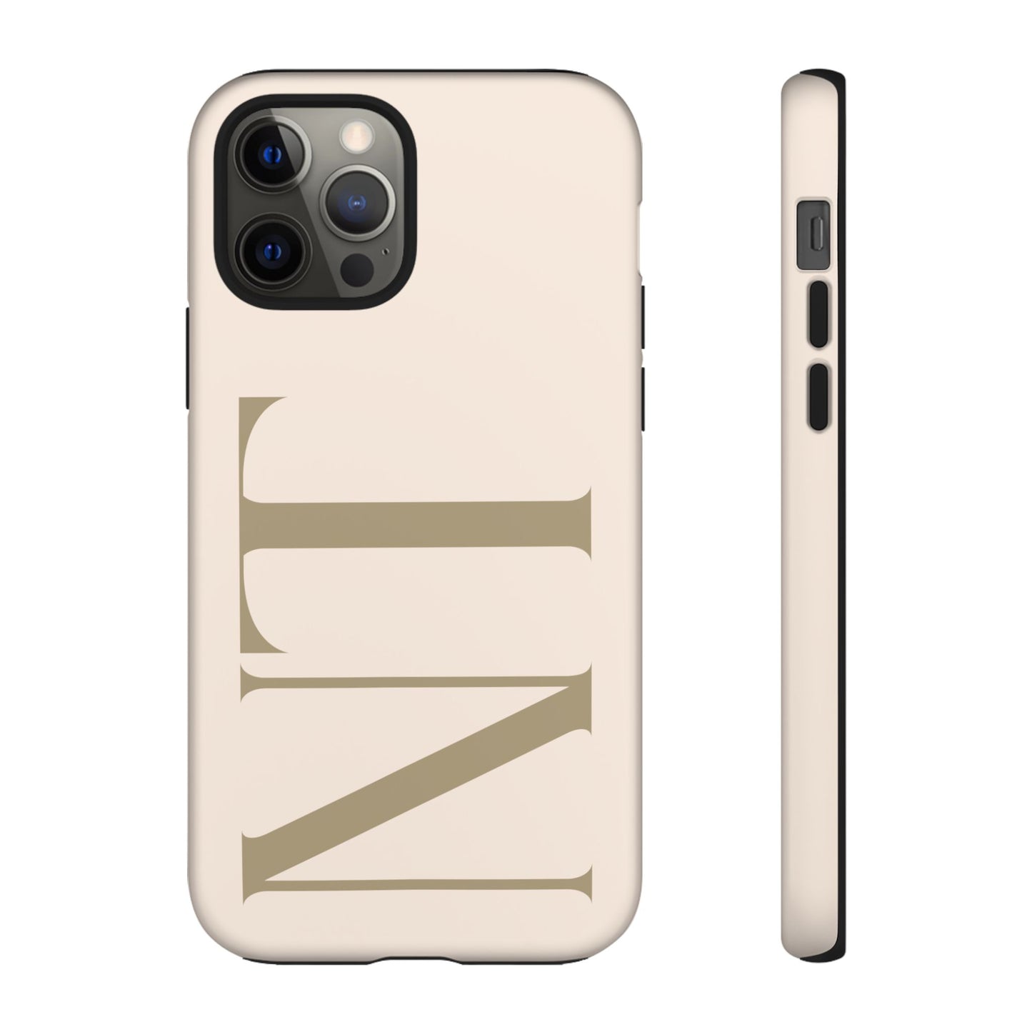 Sand Custom Initials Phone Case