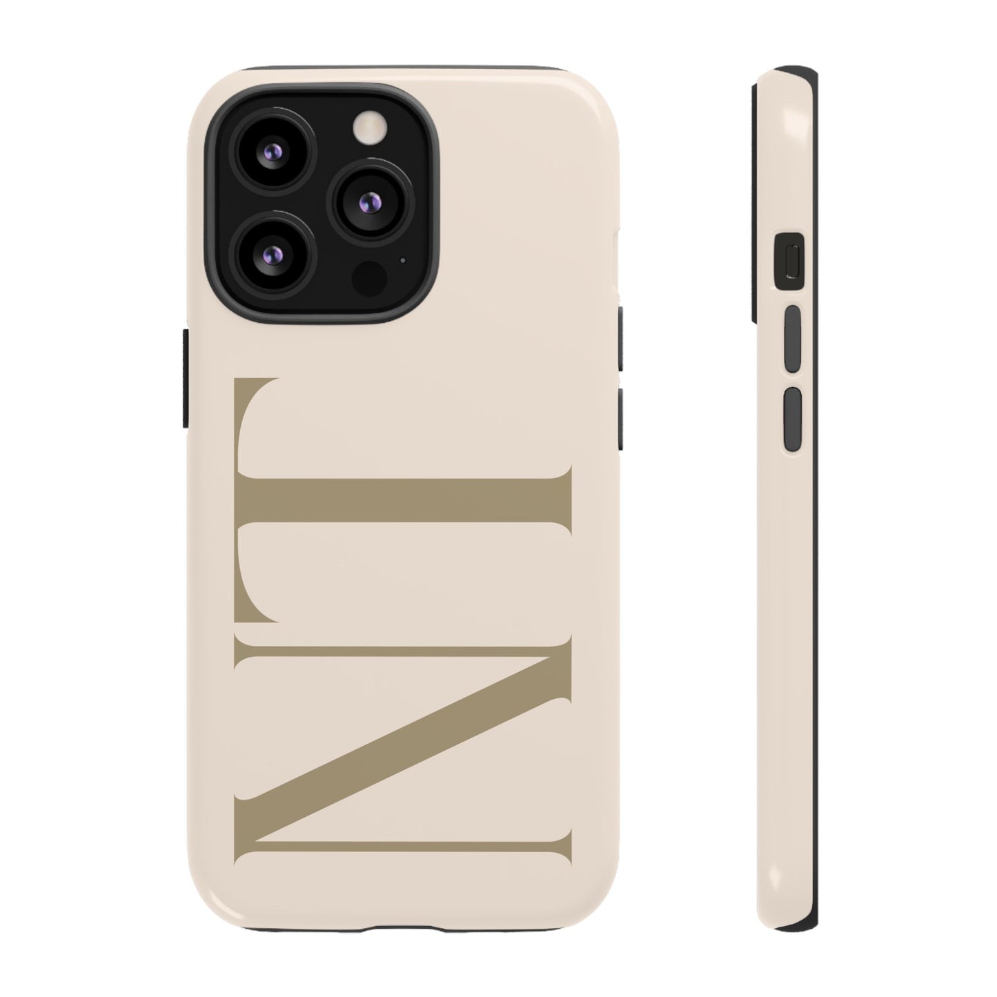 Sand Custom Initials Phone Case