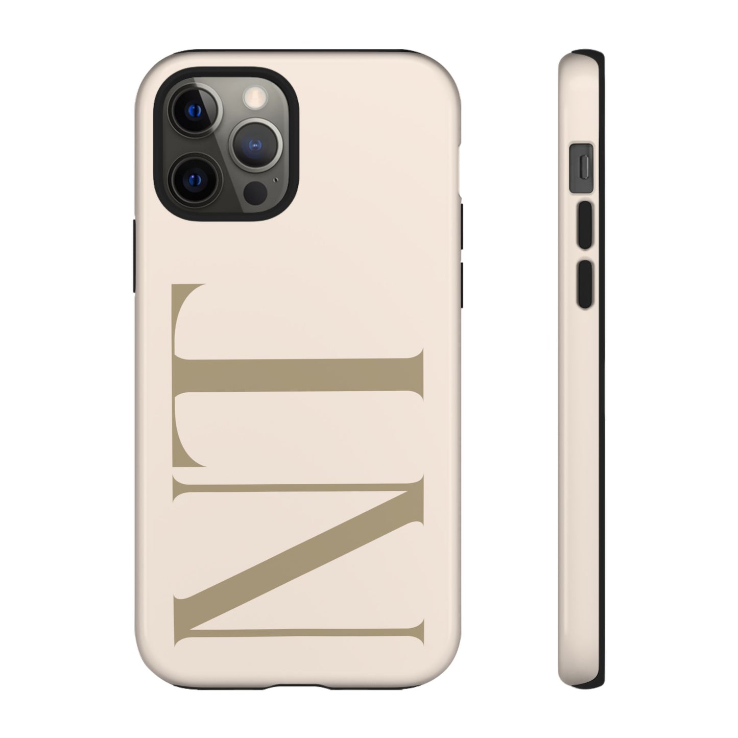 Sand Custom Initials Phone Case
