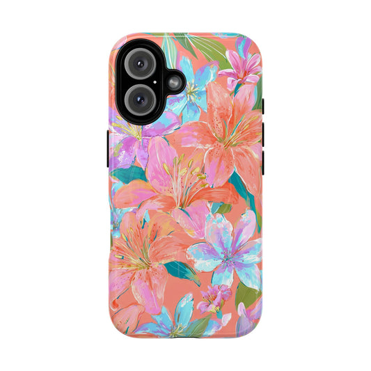 Coral Floral Burst - MagSafe