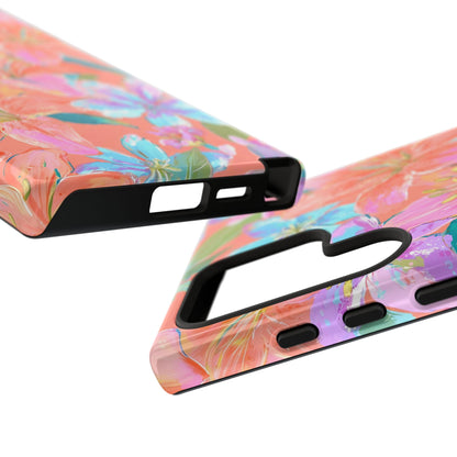Coral Floral Burst