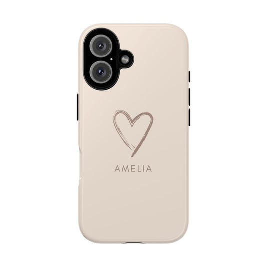 Coffee Heart Personalised Phone Case