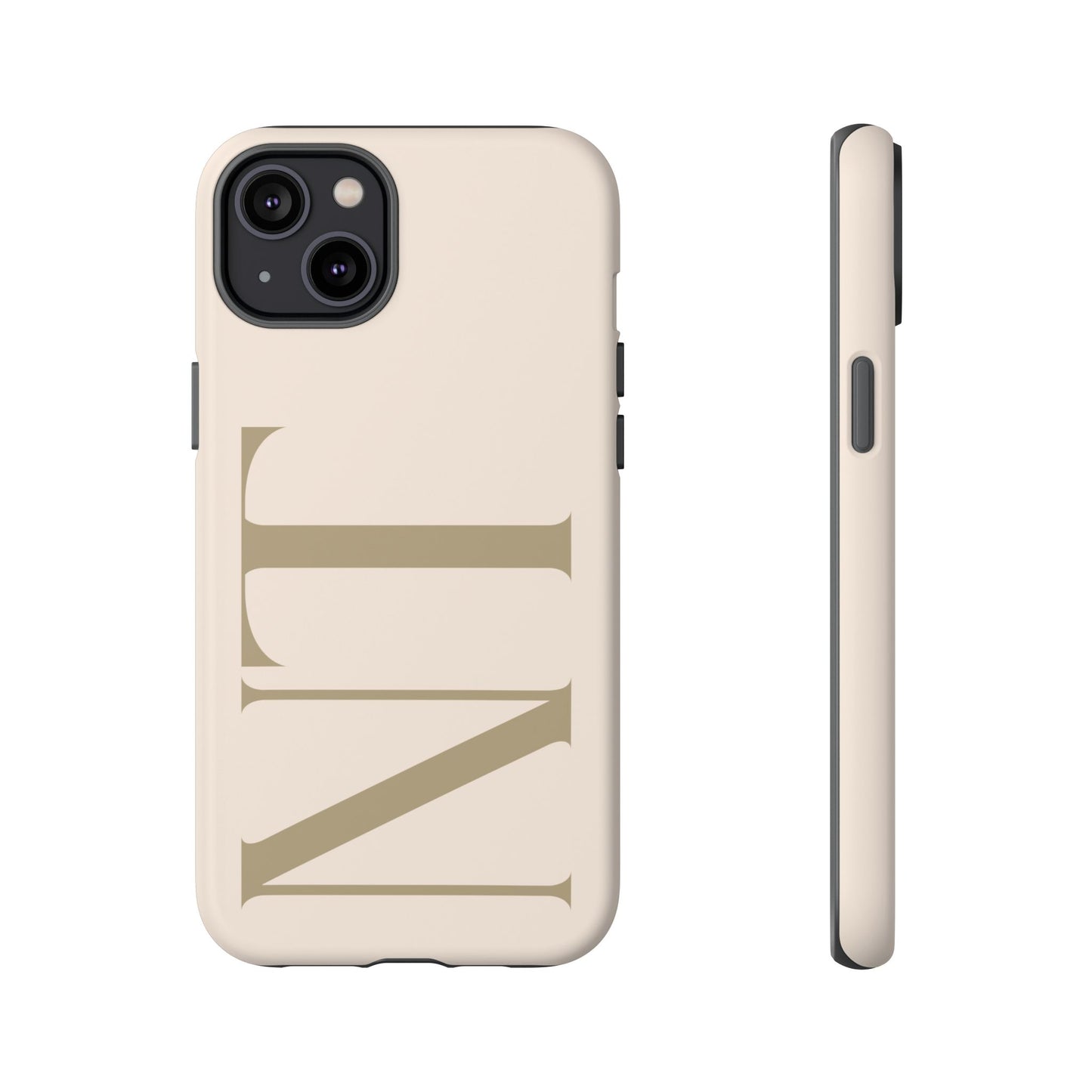 Sand Custom Initials Phone Case