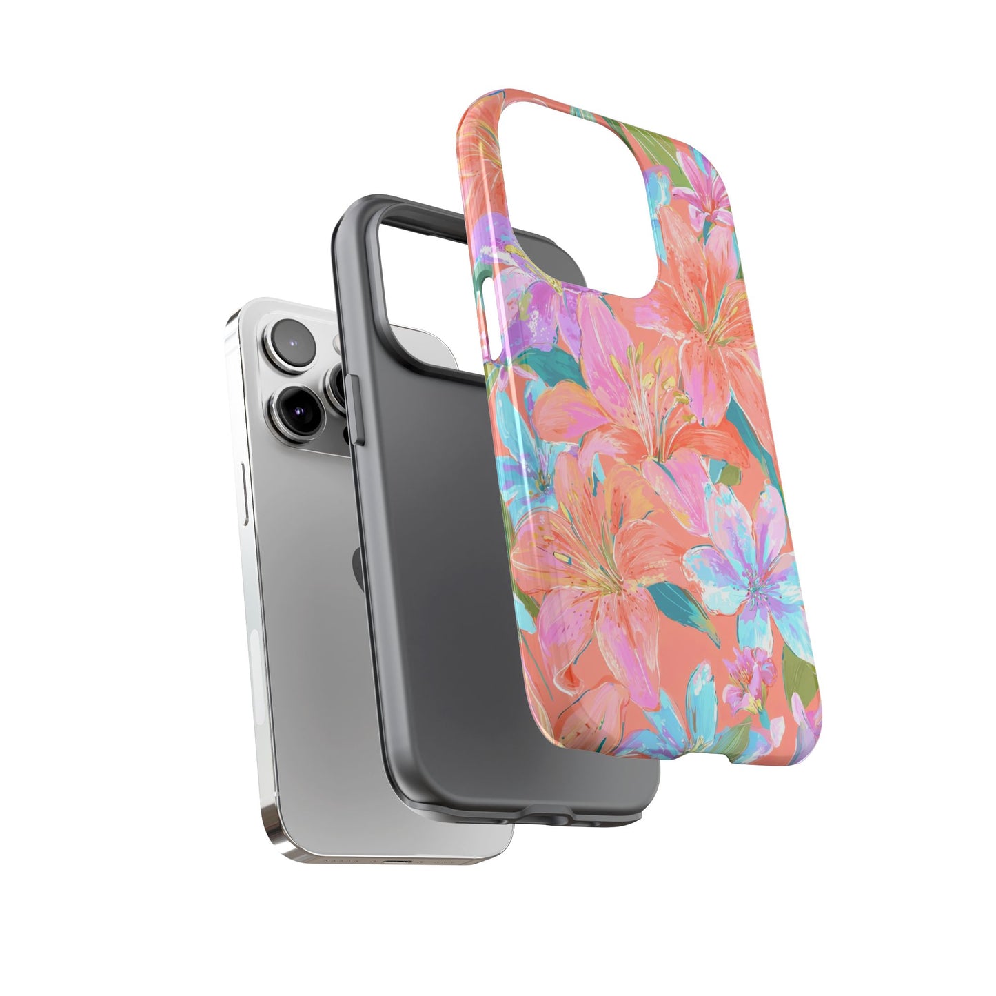 Coral Floral Burst