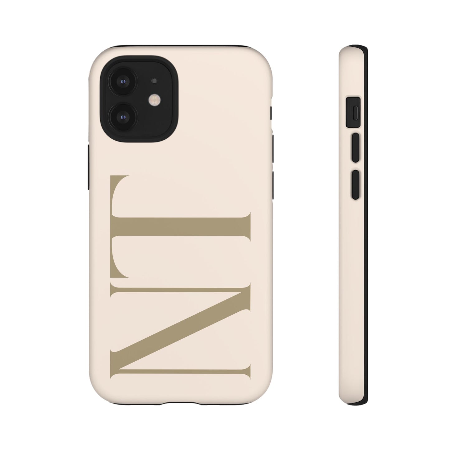 Sand Custom Initials Phone Case