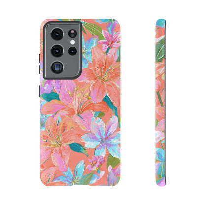 Coral Floral Burst