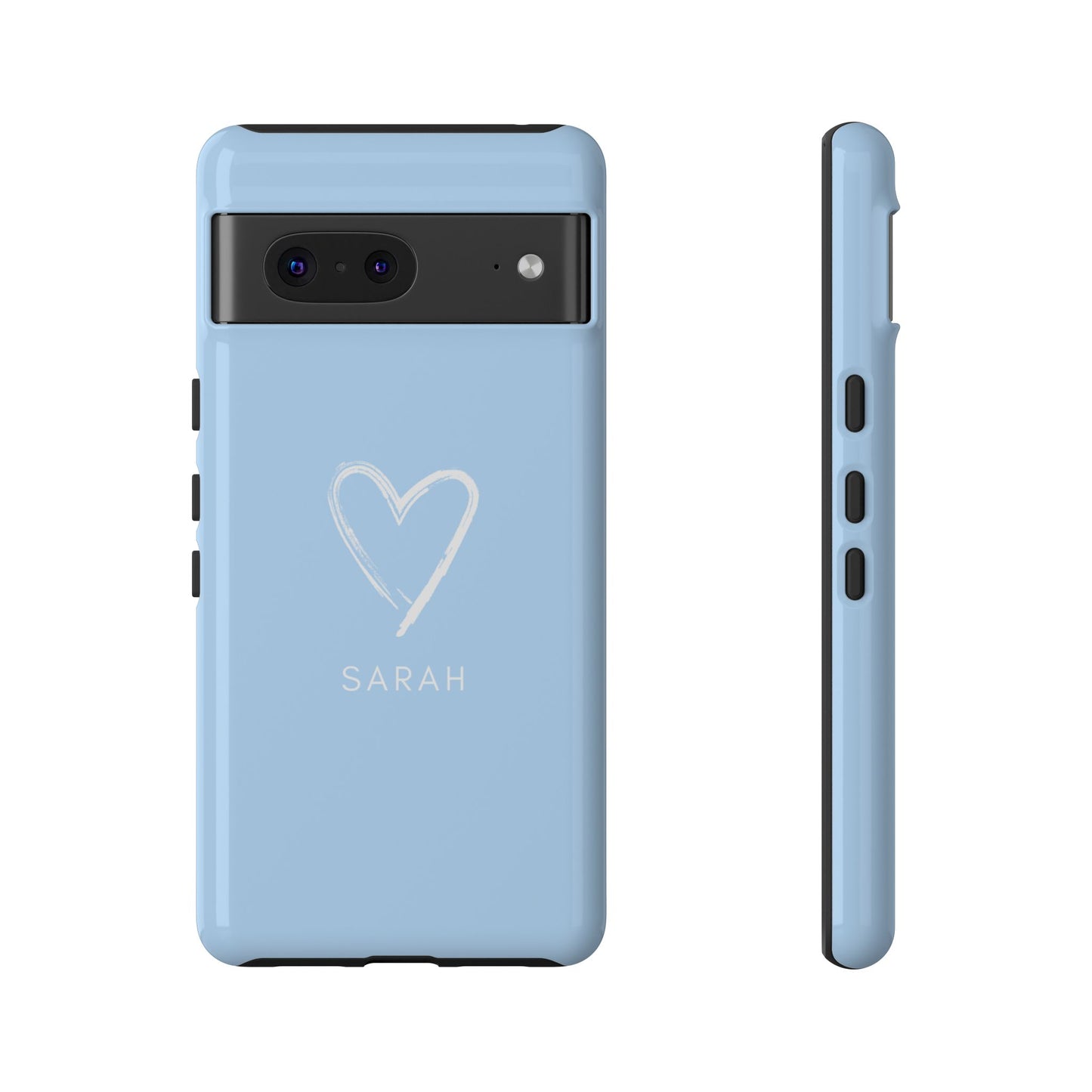 Blue Heart Personalised Phone Case