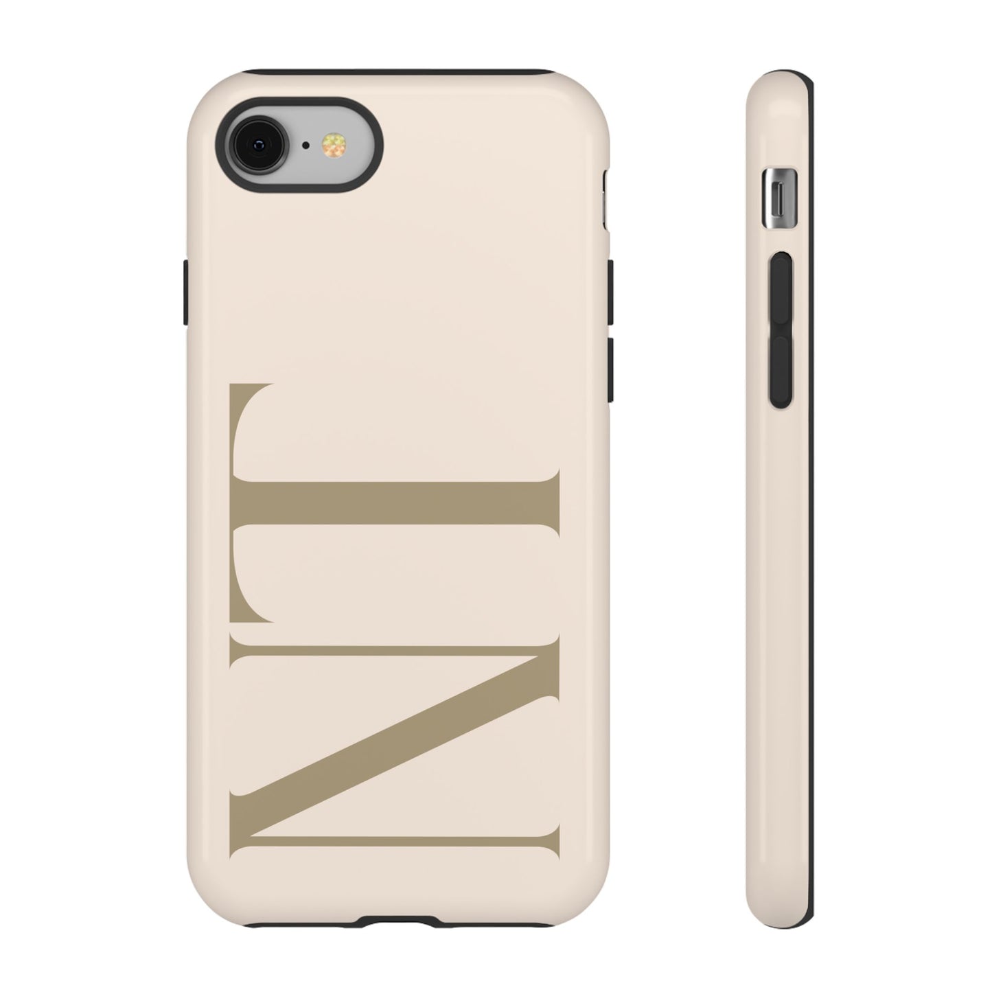 Sand Custom Initials Phone Case