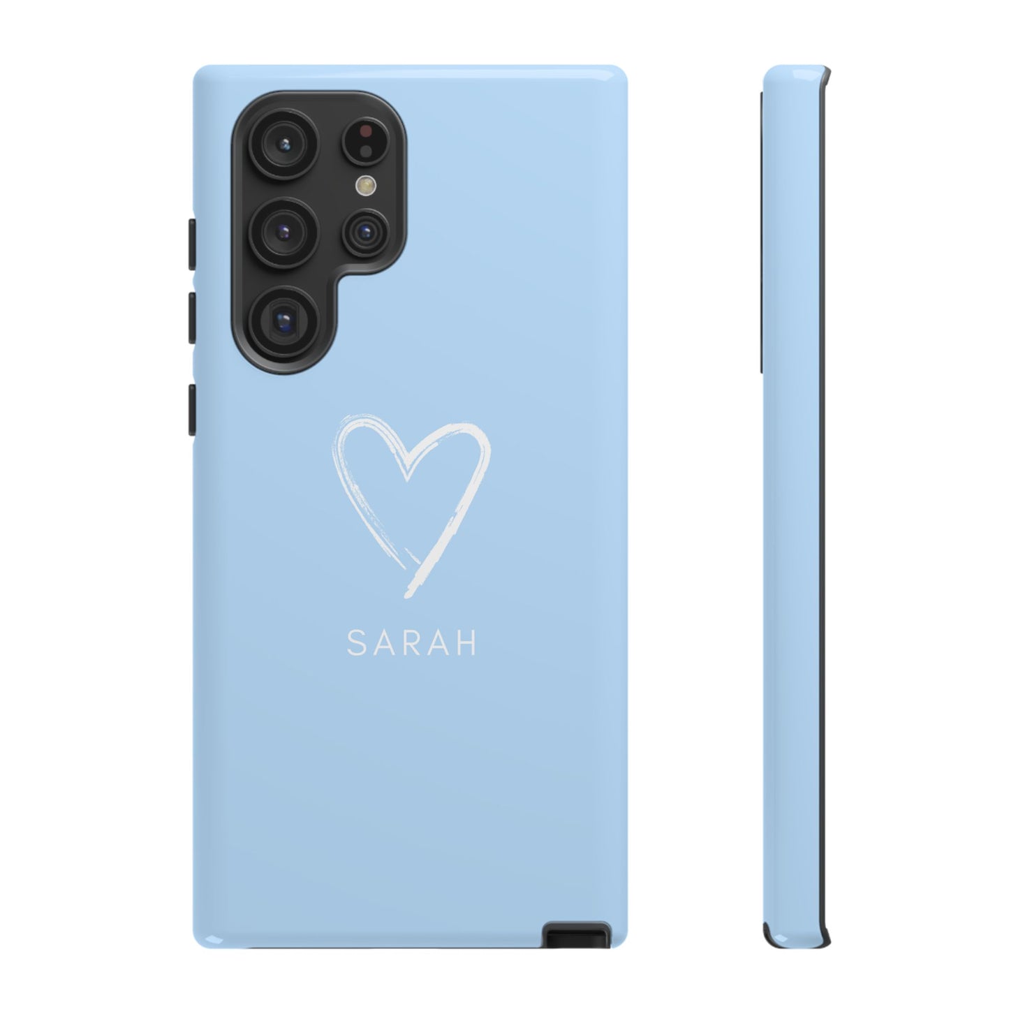Blue Heart Personalised Phone Case