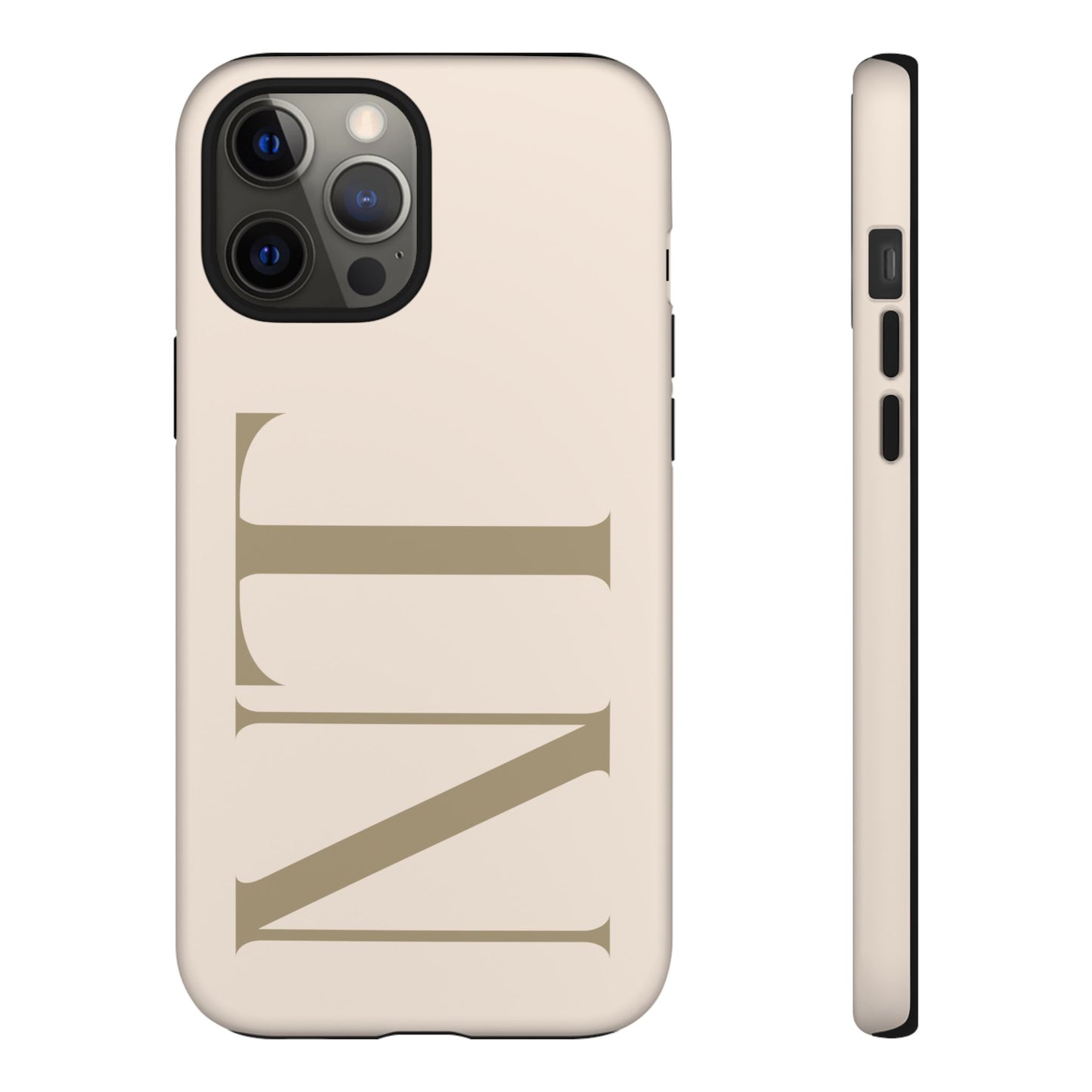 Sand Custom Initials Phone Case