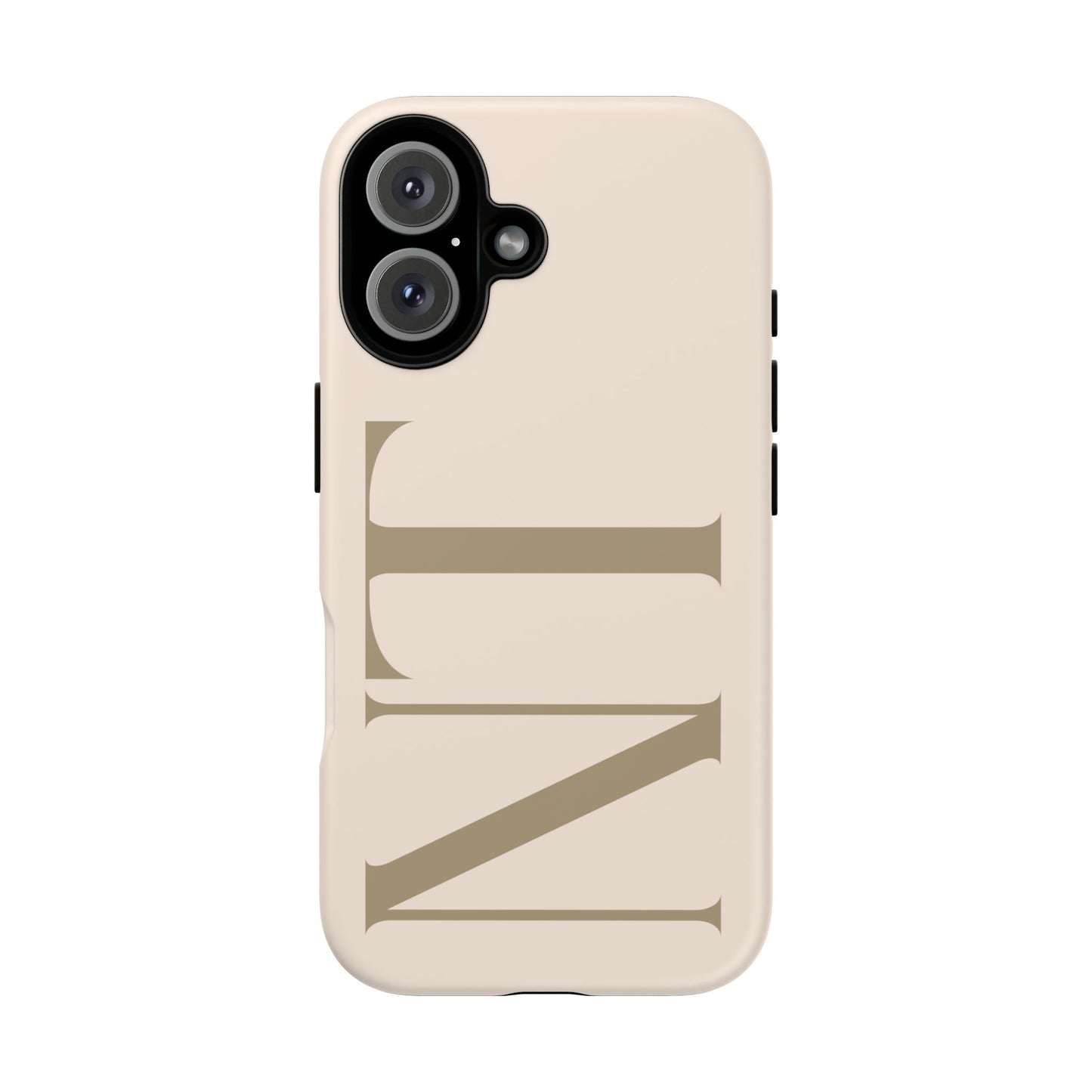 Sand Custom Initials Phone Case