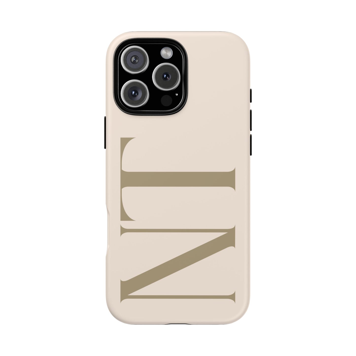 Sand Custom Initials Phone Case