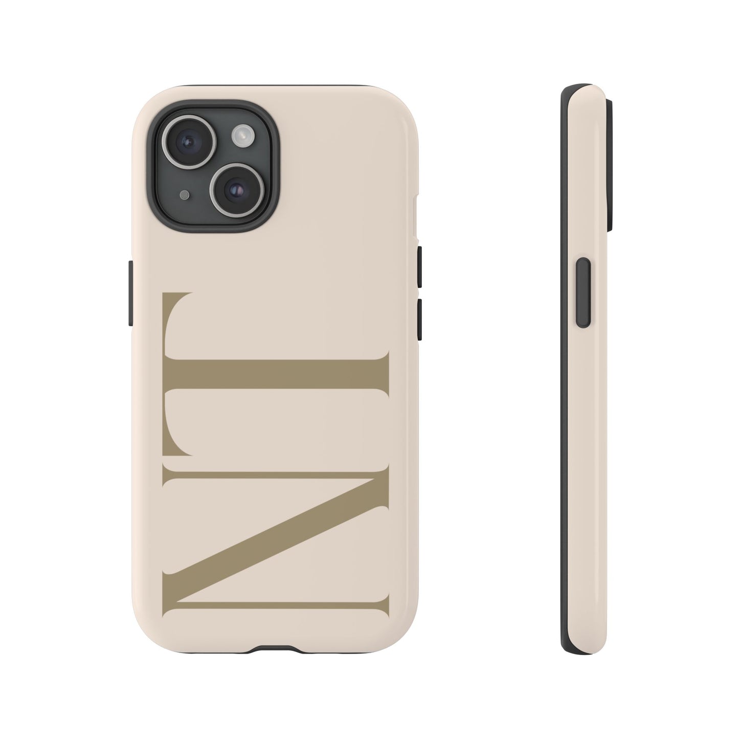 Sand Custom Initials Phone Case
