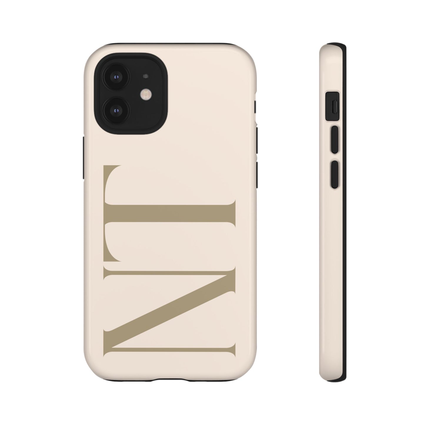 Sand Custom Initials Phone Case
