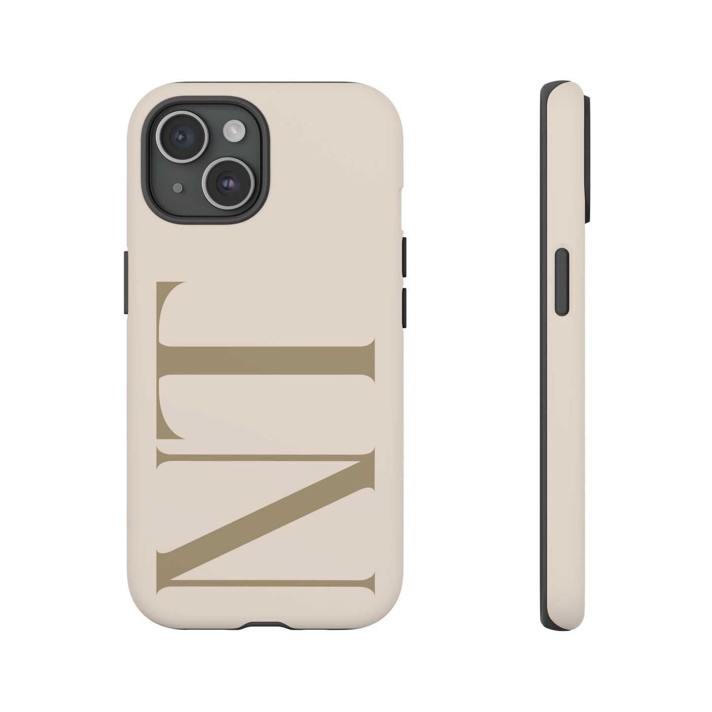 Sand Custom Initials Phone Case