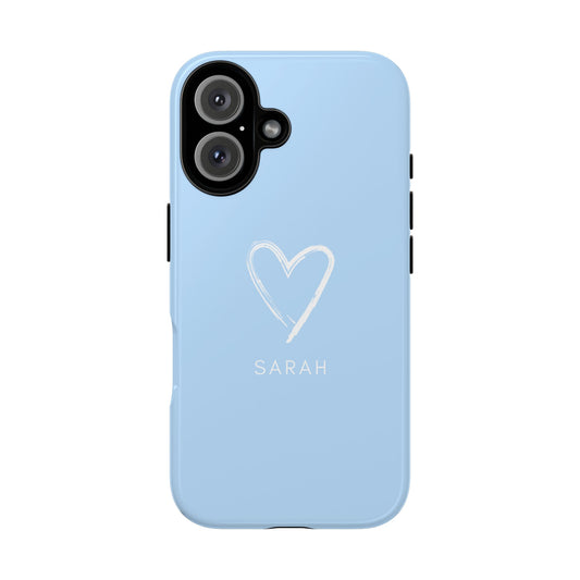 Blue Heart Personalised Phone Case
