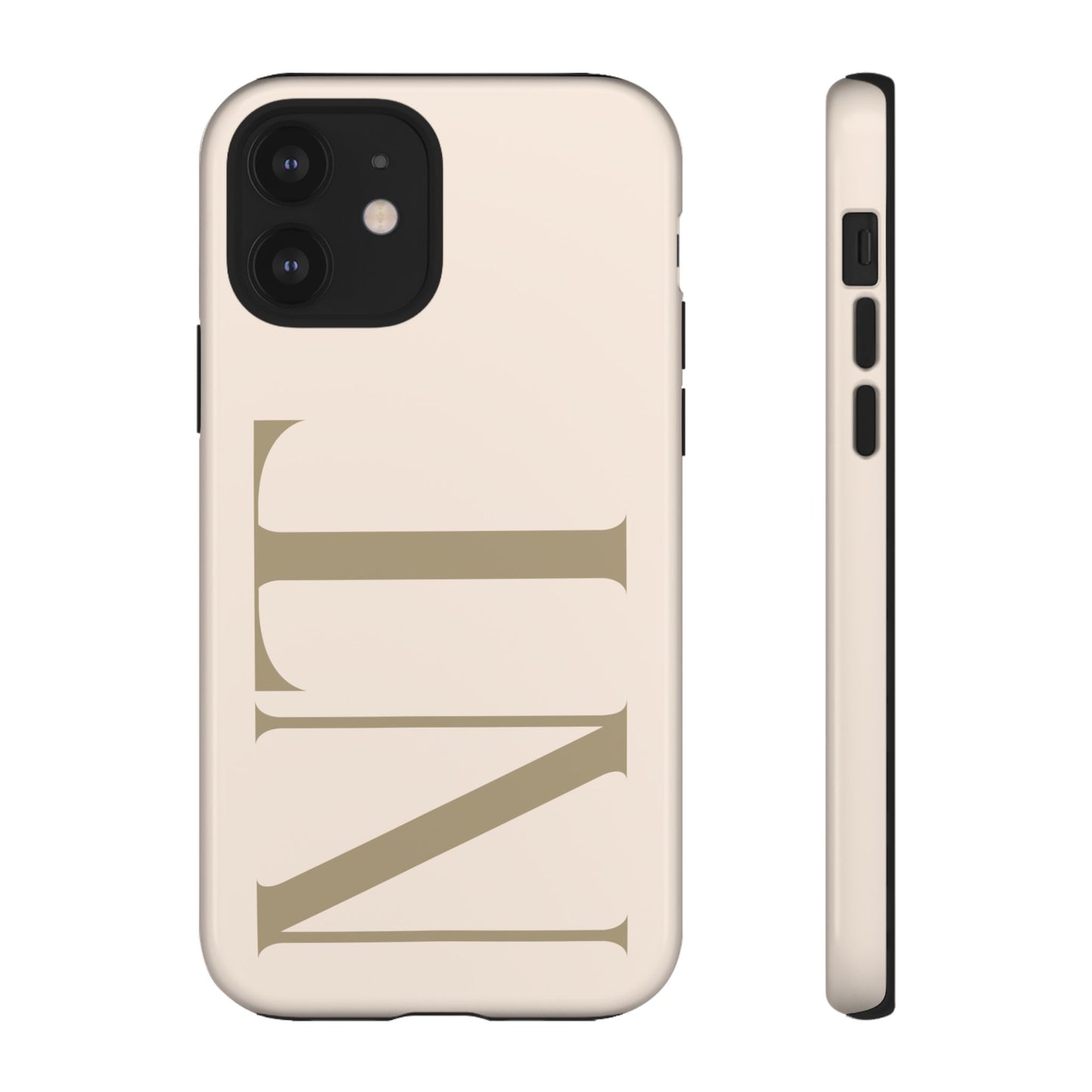 Sand Custom Initials Phone Case