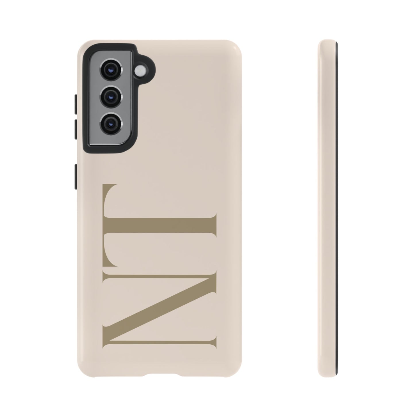 Sand Custom Initials Phone Case