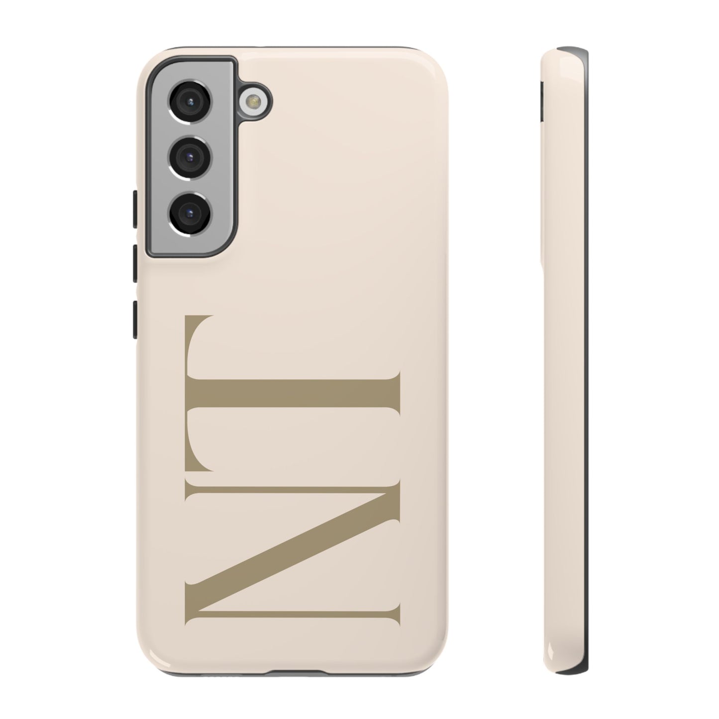 Sand Custom Initials Phone Case
