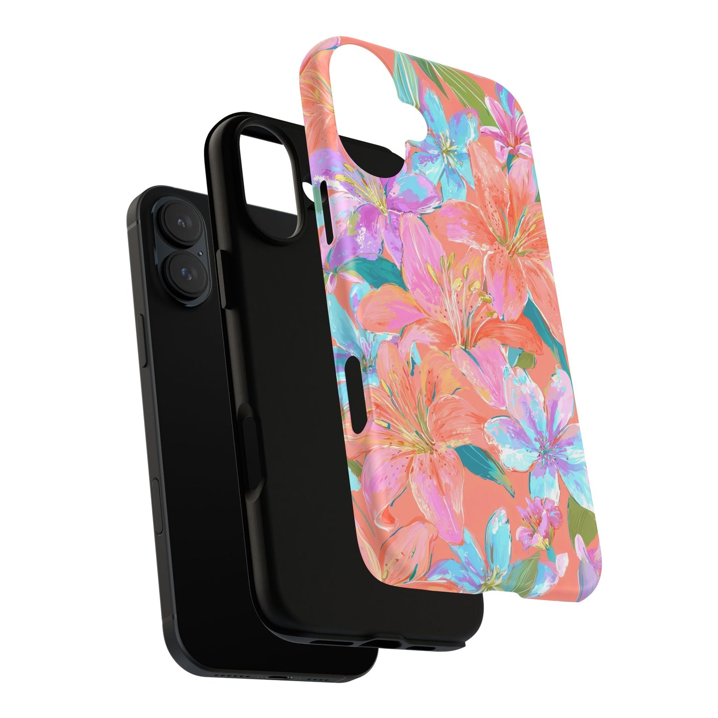 Coral Floral Burst