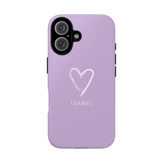 Purple Heart Personalised Phone Case