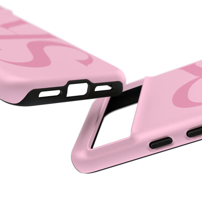 Pink Custom Initials Phone Case