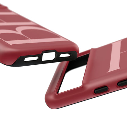 Red Custom Initials Phone Case
