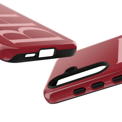 Red Custom Initials Phone Case