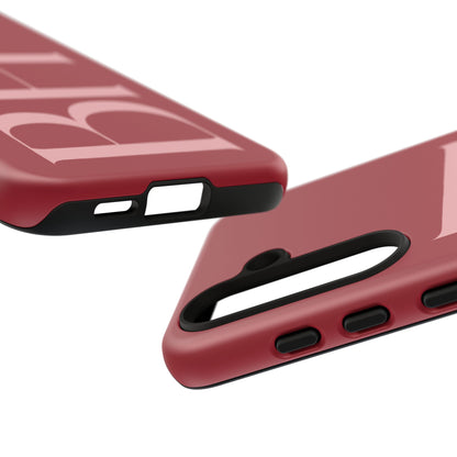 Red Custom Initials Phone Case