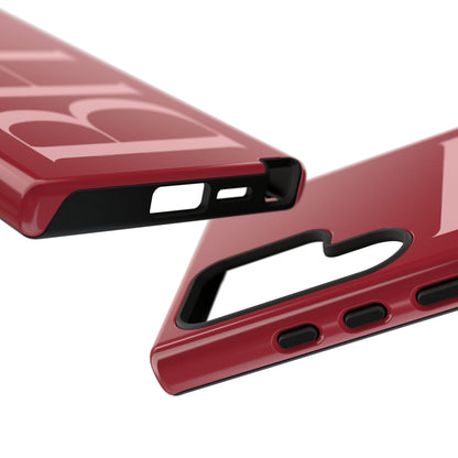 Red Custom Initials Phone Case