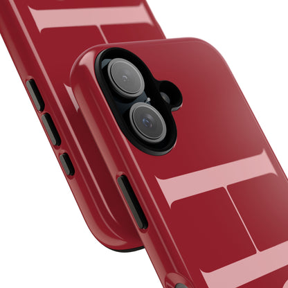 Red Custom Initials Phone Case
