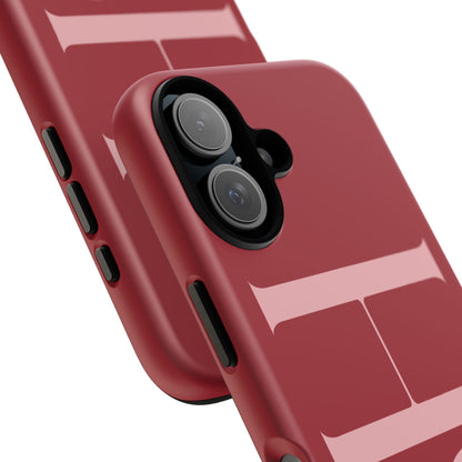 Red Custom Initials Phone Case