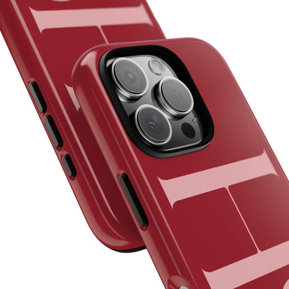 Red Custom Initials Phone Case