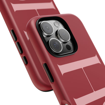 Red Custom Initials Phone Case