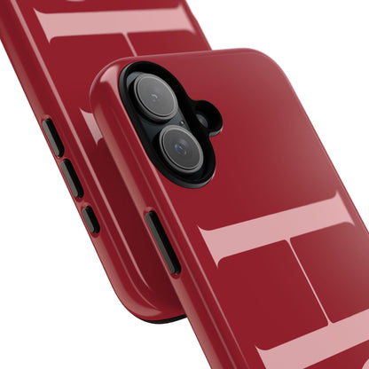 Red Custom Initials Phone Case