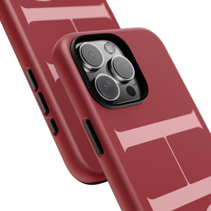 Red Custom Initials Phone Case