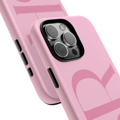 Pink Custom Initials Phone Case