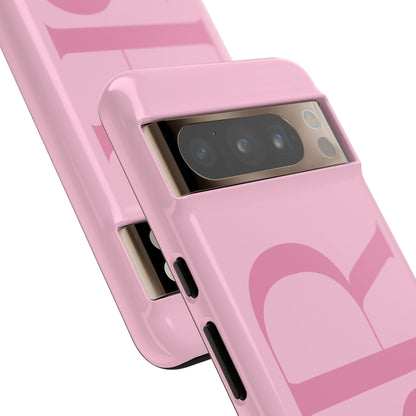 Pink Custom Initials Phone Case