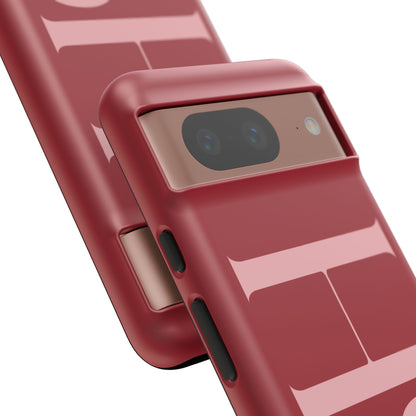 Red Custom Initials Phone Case